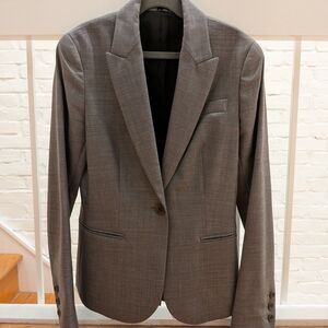 Theory Gray Blazer Modern Fit Suit Jacket
